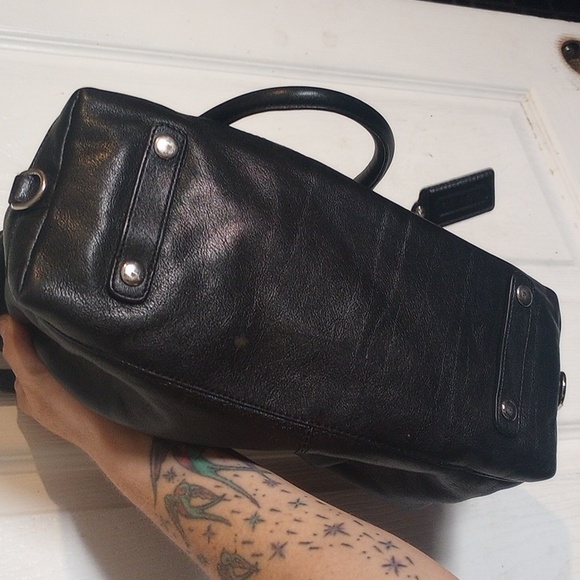 Coach Black Leather Ashley  Satchel Shoulder Bag, EUC - Picture 7 of 7